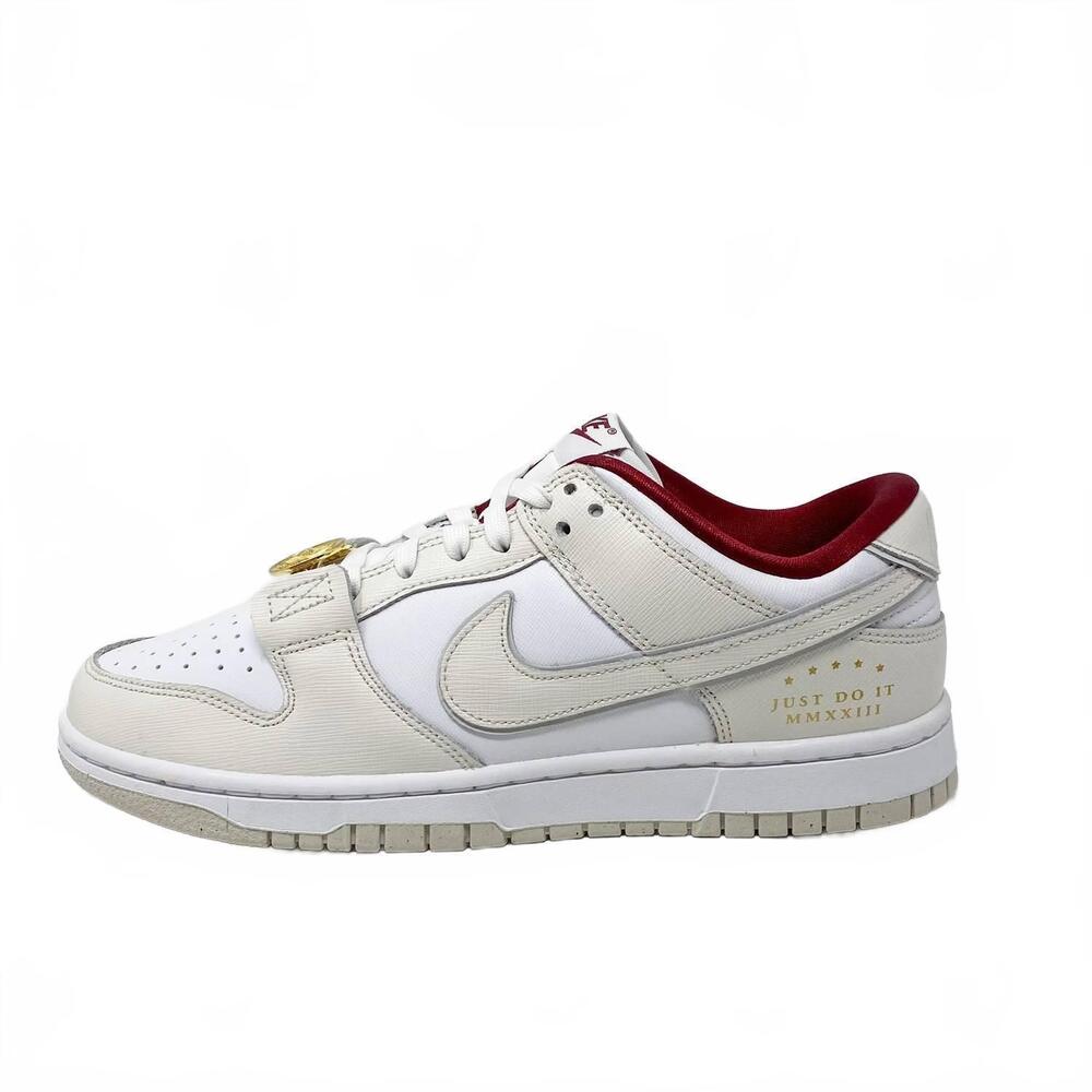 NEW NIKE women's dunk low sneakers in just do it white - Picture 6 of 6